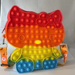 Kitty Crossbody Purse Push Bubble Pop Fidget Toy Stress Relief Toy USA Seller